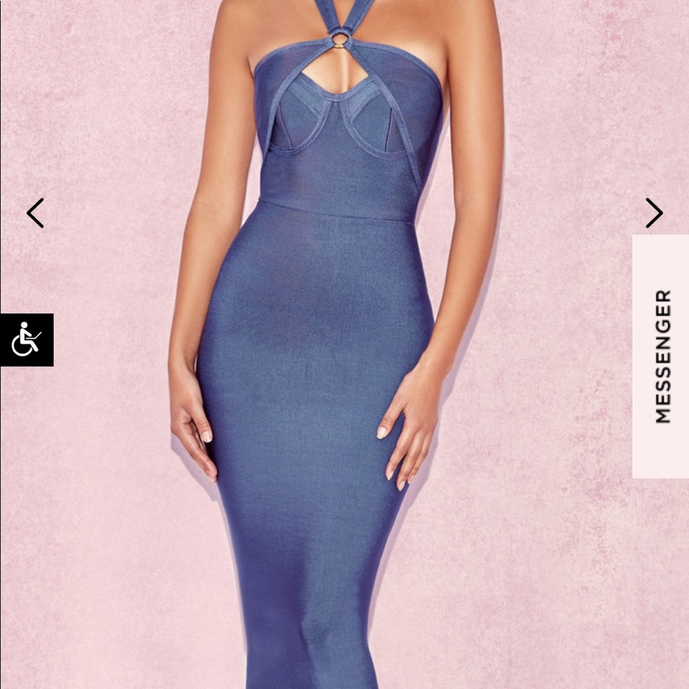 House of CB Saffi Blue Dress S